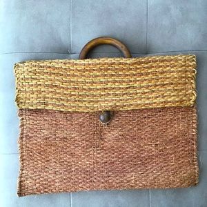 Unique Rope and Wood Handbag Tote